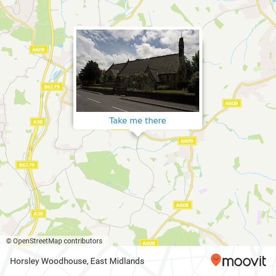 Horsley Woodhouse map