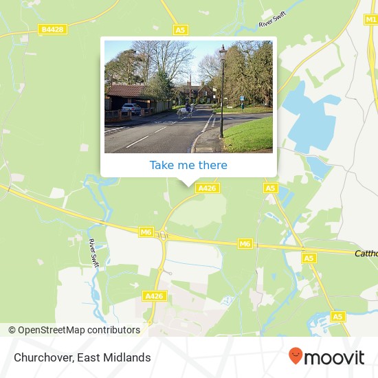 Churchover map