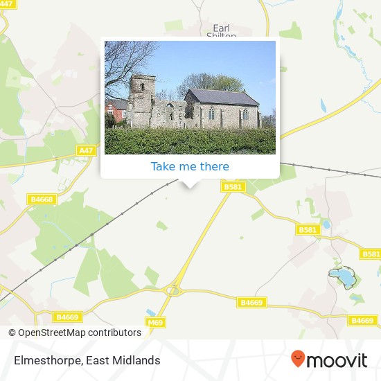 Elmesthorpe map