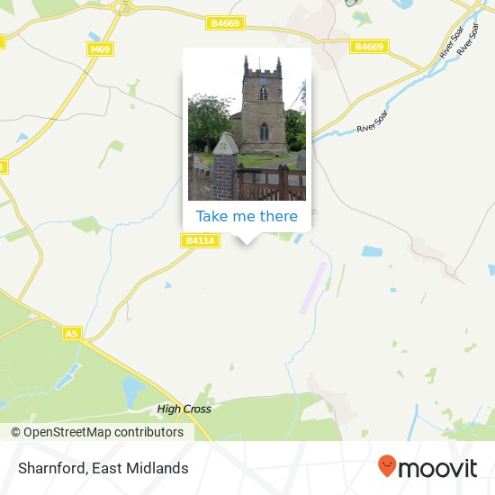 Sharnford map