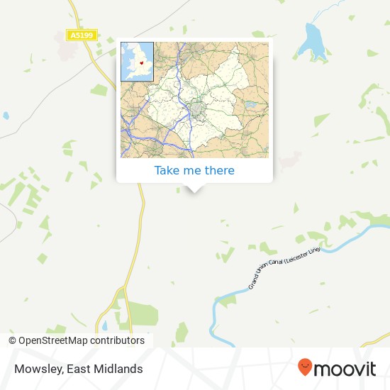 Mowsley map