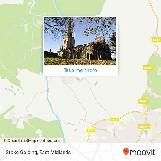 Stoke Golding map