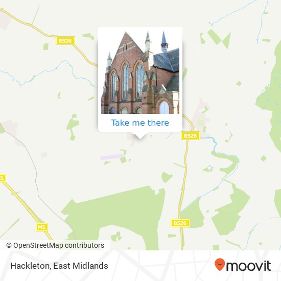 Hackleton map