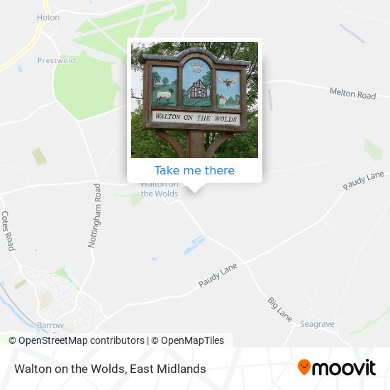 Walton on the Wolds map