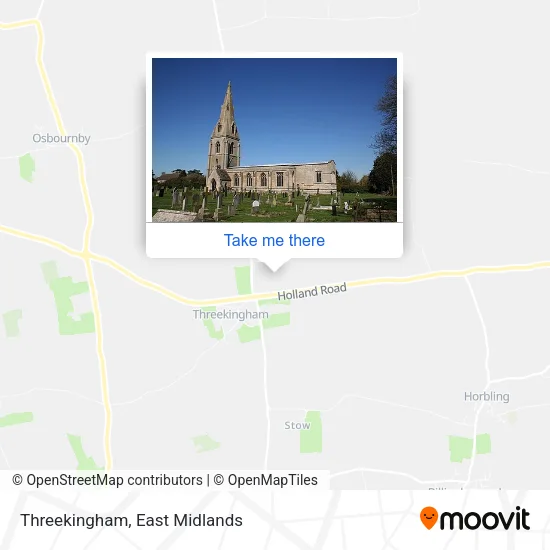 Threekingham map