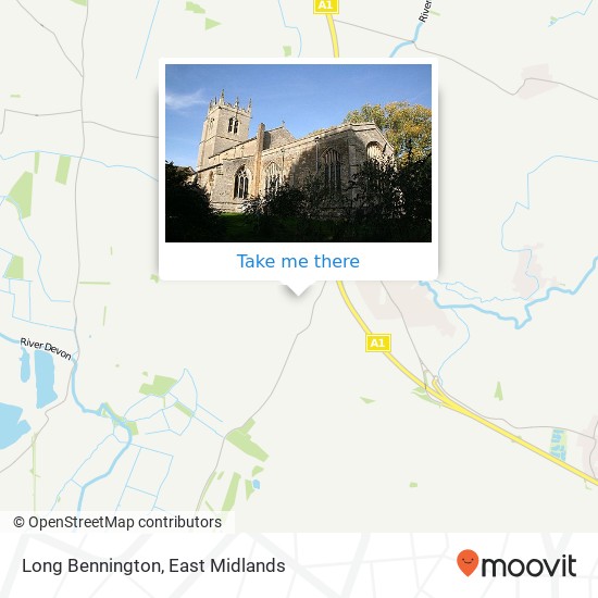 Long Bennington map