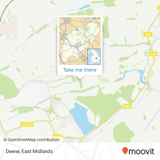 Deene map