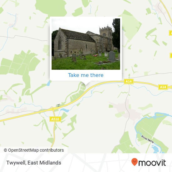 Twywell map