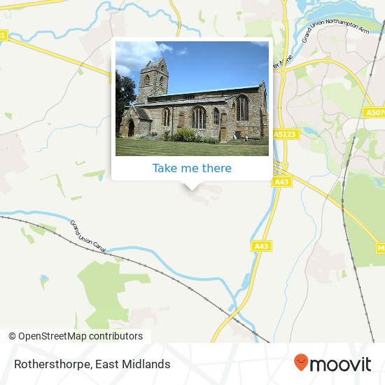 Rothersthorpe map
