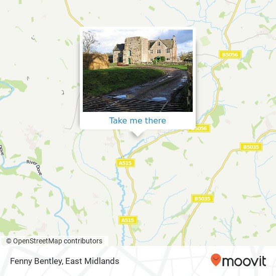 Fenny Bentley map