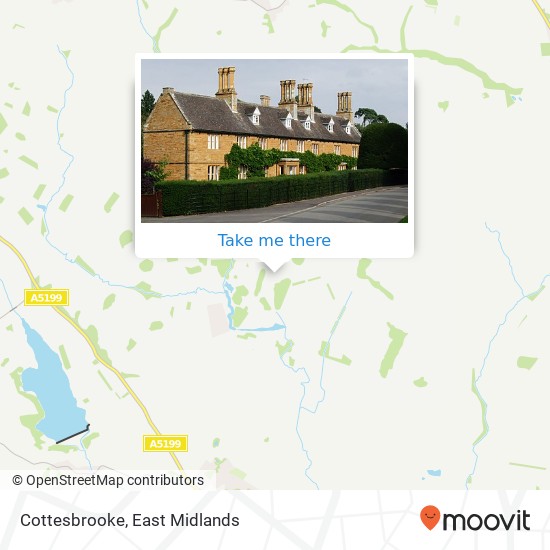 Cottesbrooke map