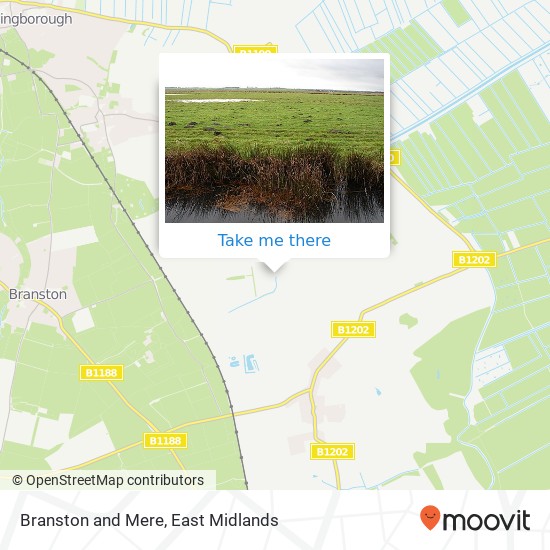Branston and Mere map