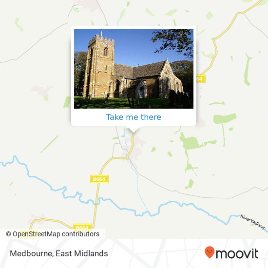 Medbourne map