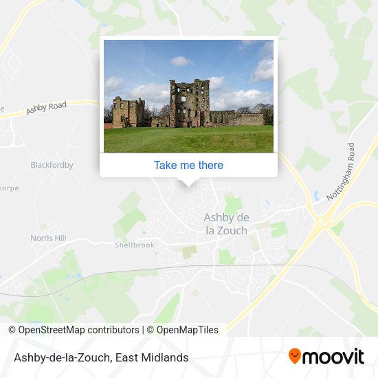 Ashby-de-la-Zouch map