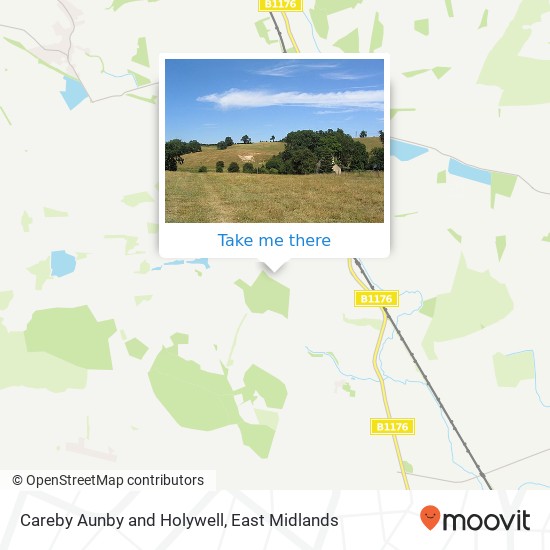 Careby Aunby and Holywell map