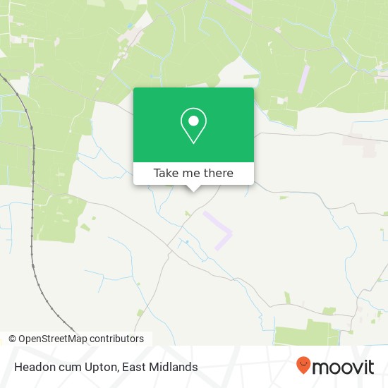 Headon cum Upton map