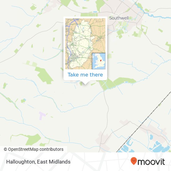 Halloughton map