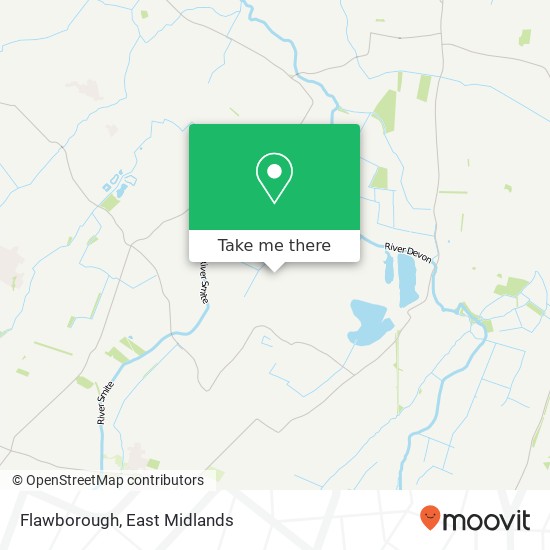 Flawborough map