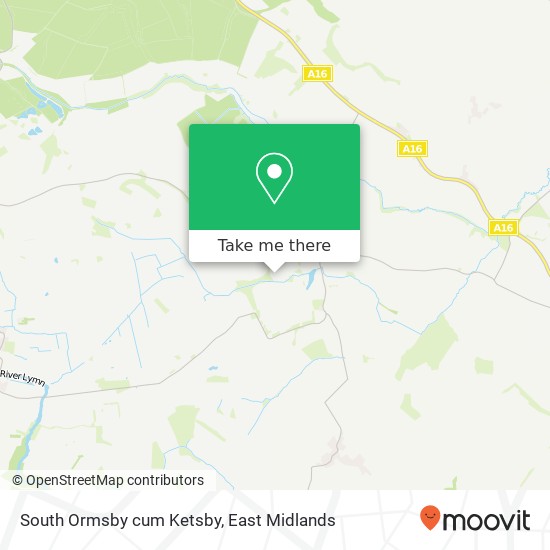 South Ormsby cum Ketsby map