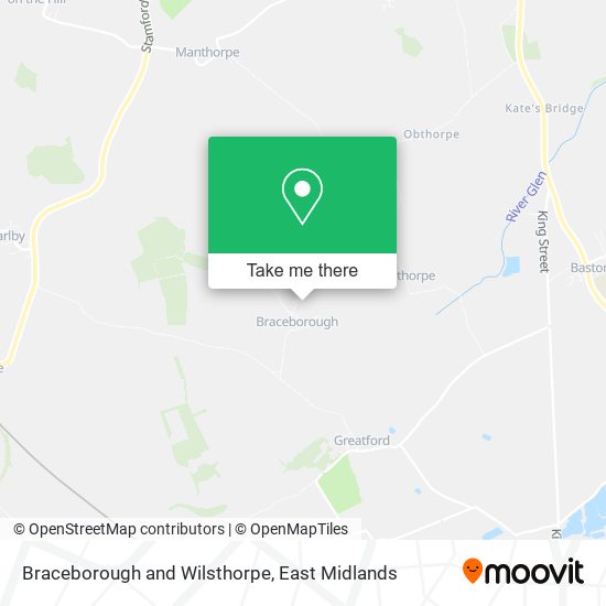 Braceborough and Wilsthorpe map