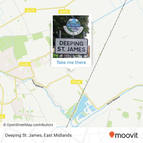Deeping St. James map