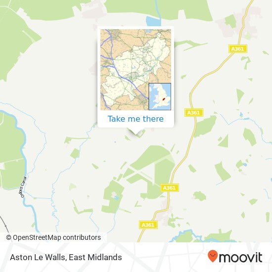 Aston Le Walls map