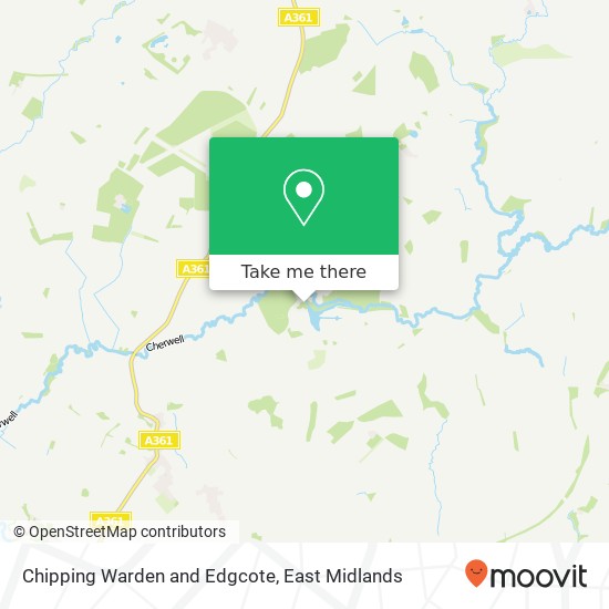 Chipping Warden and Edgcote map