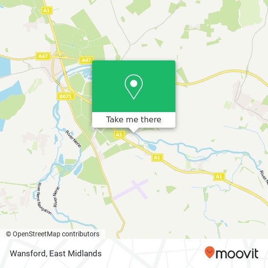 Wansford map