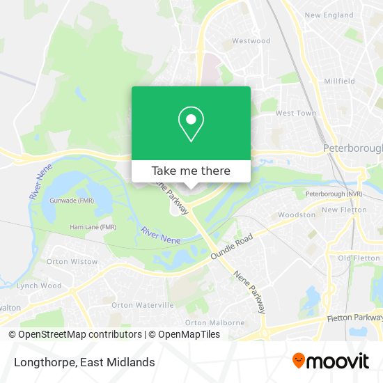 Longthorpe map