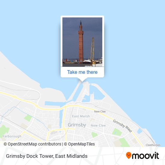 Grimsby Dock Tower map