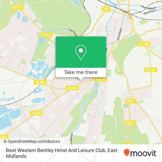 Best Western Bentley Hotel And Leisure Club map