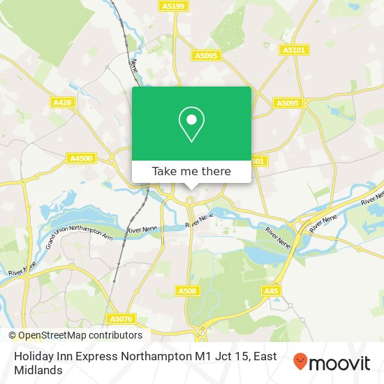Holiday Inn Express Northampton M1 Jct 15 map