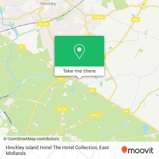 Hinckley Island Hotel The Hotel Collection map