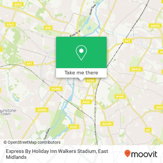 Express By Holiday Inn Walkers Stadium map