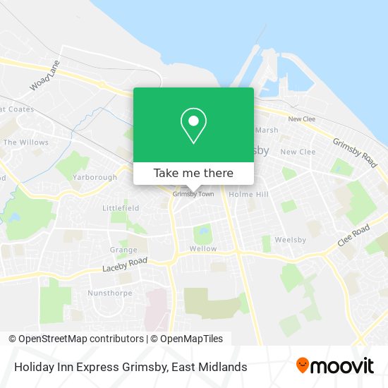 Holiday Inn Express Grimsby map