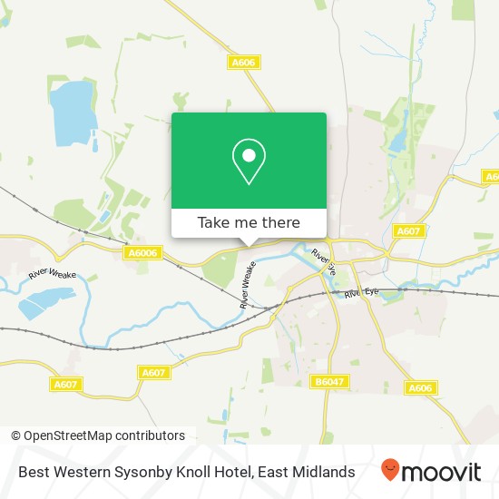 Best Western Sysonby Knoll Hotel map