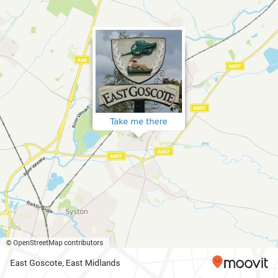 East Goscote map