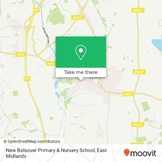 New Bolsover Primary & Nursery School map