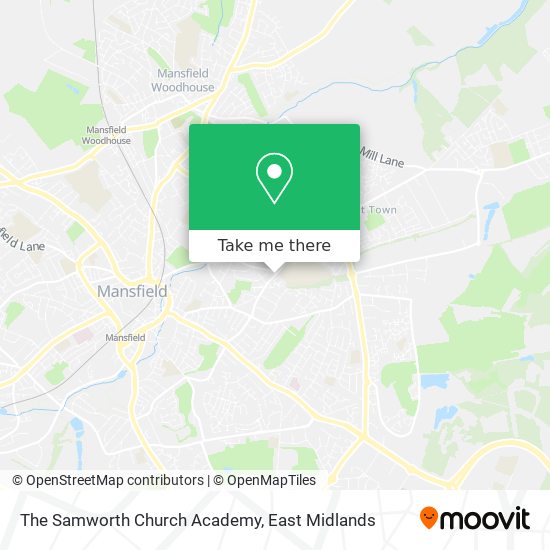The Samworth Church Academy map