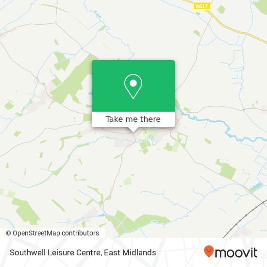 Southwell Leisure Centre map