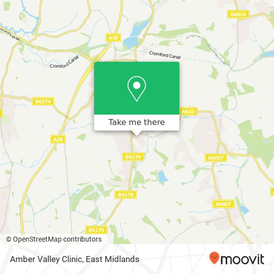 Amber Valley Clinic map