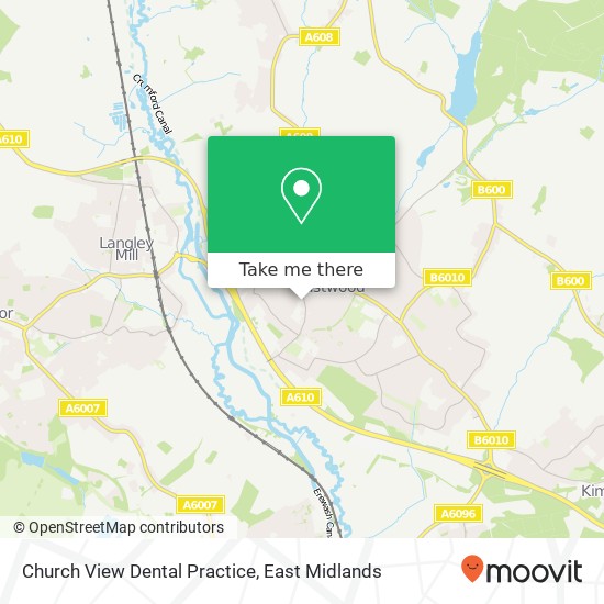 Church View Dental Practice map