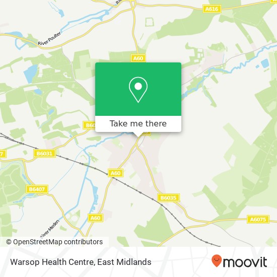 Warsop Health Centre map