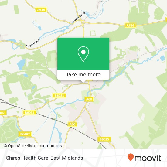 Shires Health Care map
