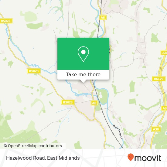 Hazelwood Road map