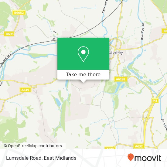 Lumsdale Road map