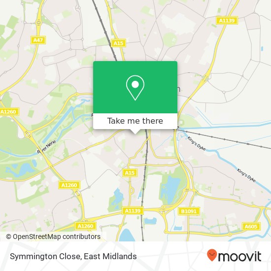 Symmington Close map