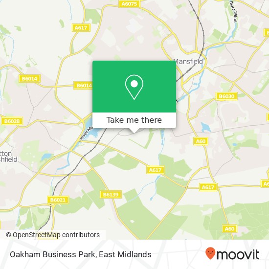 Oakham Business Park map