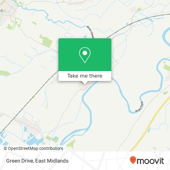 Green Drive map
