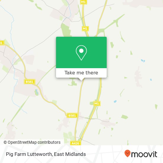 Pig Farm Lutteworth map